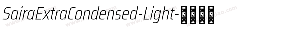 SairaExtraCondensed-Light字体转换