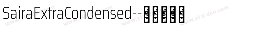 SairaExtraCondensed-字体转换