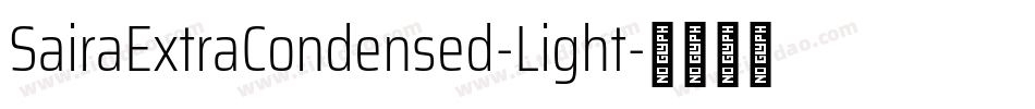 SairaExtraCondensed-Light字体转换