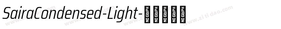 SairaCondensed-Light字体转换
