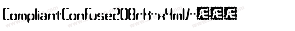 CompliantConfuse2OBrk-x4mV字体转换