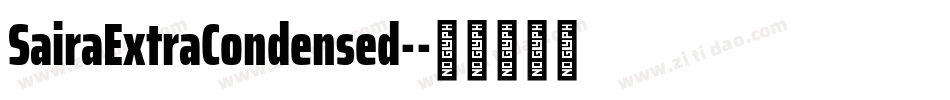 SairaExtraCondensed-字体转换