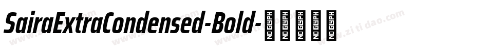SairaExtraCondensed-Bold字体转换