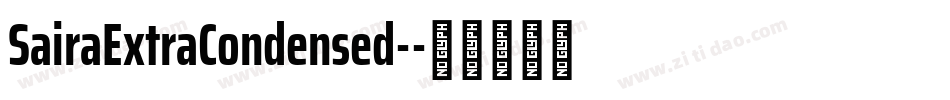 SairaExtraCondensed-字体转换
