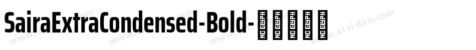 SairaExtraCondensed-Bold字体转换