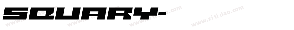 Squary字体转换