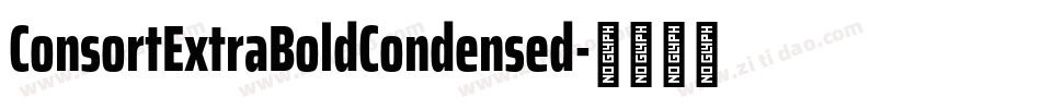ConsortExtraBoldCondensed字体转换