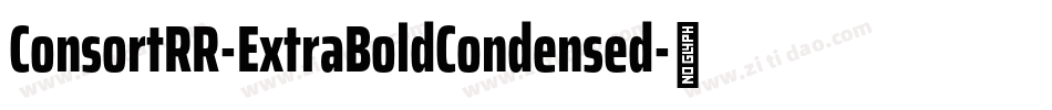 ConsortRR-ExtraBoldCondensed字体转换
