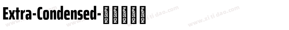 Extra-Condensed字体转换