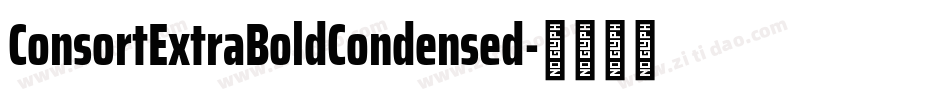 ConsortExtraBoldCondensed字体转换