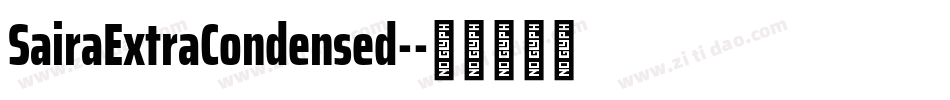 SairaExtraCondensed-字体转换