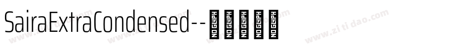 SairaExtraCondensed-字体转换