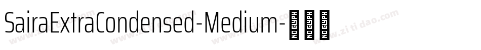 SairaExtraCondensed-Medium字体转换
