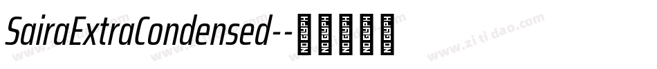 SairaExtraCondensed-字体转换