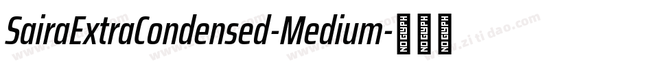 SairaExtraCondensed-Medium字体转换