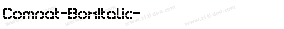 Comsat-BoxItalic字体转换
