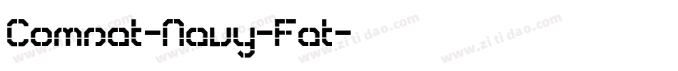 Comsat-Navy-Fat字体转换
