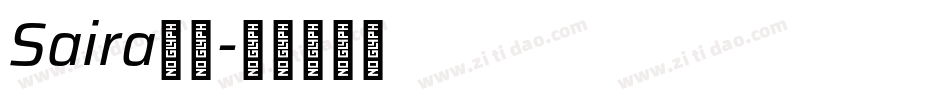 Saira字体字体转换