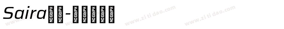 Saira字体字体转换