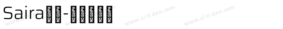 Saira字体字体转换