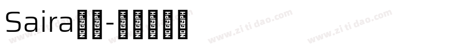 Saira字体字体转换