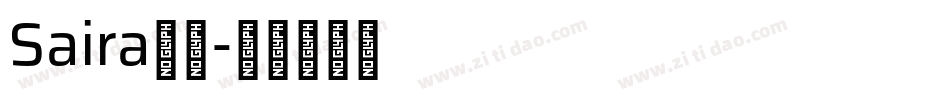 Saira字体字体转换
