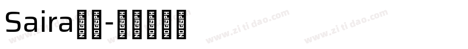 Saira字体字体转换