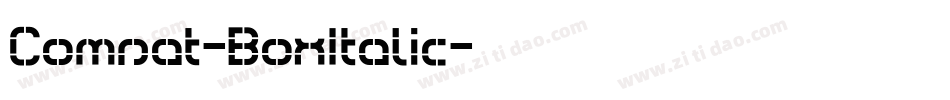 Comsat-BoxItalic字体转换