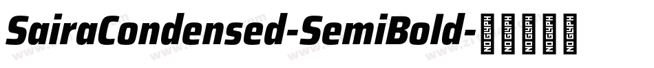 SairaCondensed-SemiBold字体转换