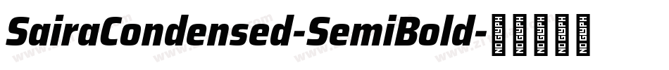 SairaCondensed-SemiBold字体转换