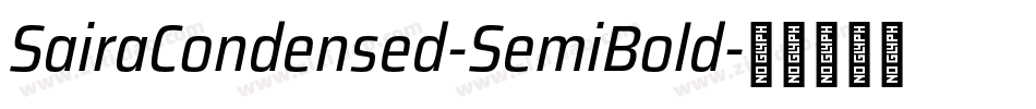 SairaCondensed-SemiBold字体转换