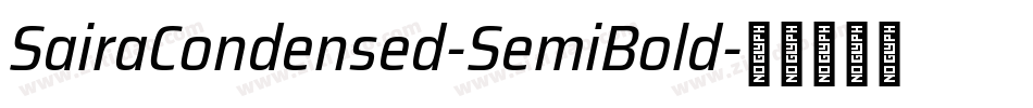 SairaCondensed-SemiBold字体转换