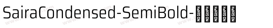 SairaCondensed-SemiBold字体转换