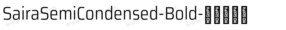 SairaSemiCondensed-Bold字体转换
