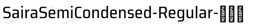 SairaSemiCondensed-Regular字体转换