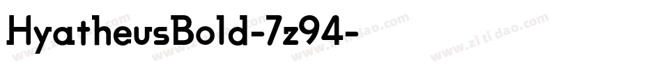 HyatheusBold-7z94字体转换