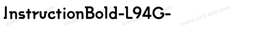 InstructionBold-L94G字体转换
