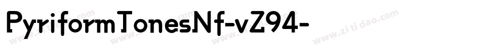 PyriformTonesNf-vZ94字体转换