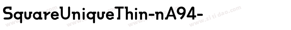 SquareUniqueThin-nA94字体转换