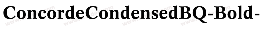 ConcordeCondensedBQ-Bold字体转换