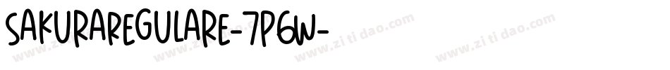 SakuraRegulare-7P6w字体转换