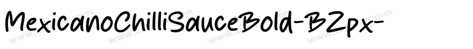 MexicanoChilliSauceBold-BZpx字体转换