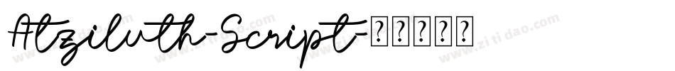 Atziluth-Script字体转换