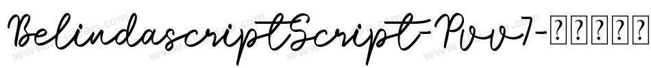 BelindascriptScript-Pvv7字体转换