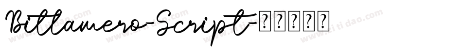 Bitlamero-Script字体转换