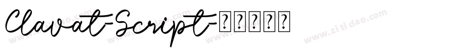 Clavat-Script字体转换