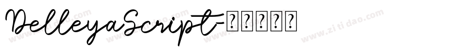 DelleyaScript字体转换