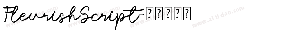 FleurishScript字体转换