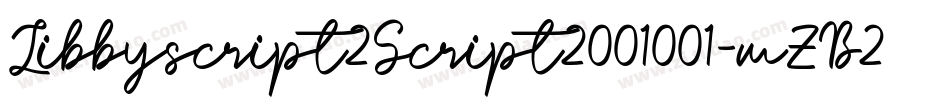 Libbyscript2Script2001001-mZB2字体转换
