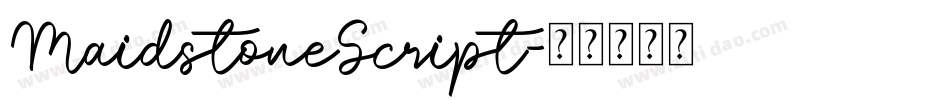 MaidstoneScript字体转换